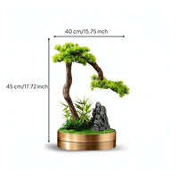 Indoor Fake Conifer Bonsai Tabletop Artificial Bonsai Tree Decorative Artificial Conifer Ornament Minimalist for Hotel