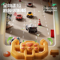 3D Obstacle Avoidance Racing Car Simulator Steering Wheel Game