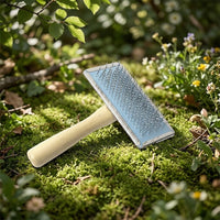 Cat Brush and Dog Brush for Professional Dog Grooming, Wooden Handle Cat Comb and Dog Comb for Pet Hair Removal, Safeguarding Slicker Design
