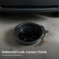 Oil Drain Pan Anti-Spill Design Car Oil Change Pan Large Capacity Parts Cleaning Tray for Mechanics, Truck Owners, Auto Repair Shop, Workshop, Garage