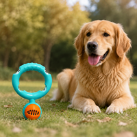 Dog Toy, Chew Toy, Ball, Rubber, Durable, Floats in Water, Relieves Lack of Exercise, For Puppies to Large Dogs, Blue, Orange