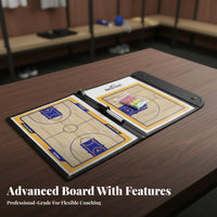 Includes Marker and Magnetic Pieces Attractive Coaching Board Easy to Clean Basketball Coaching Board Double-Sided for Game Day, Sideline