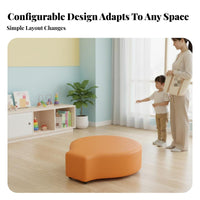 Curved corporationnfigurable Ottoman Creative Shape Waiting Room Seating corporationmbinable corporationmmercial Furniture for personalizeders, Visitors, Public Areas, Lobby, hair salon
