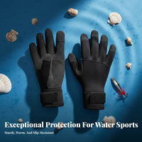 Diving Gloves Cut-Resistant Aramid Fiber Spearfishing Gloves Puncture-Resistant Guarding Hand Gear for Spearfishermen, Fishermen, Lobstering