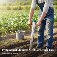 Long Handle Ling Transplanter Multi-Functional Long Handled Ling Transplanter Easy to Use Stand-up Vegetable Planter for Gardeners, Farm, Yard