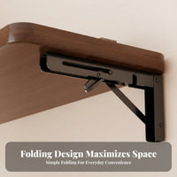 Foldable Design Foldable vertical surfaceMounted Table Sturdy backing vertical surfaceMounted d-ropflap Table adaptable Space-Saving Furniture adaptable for Students, Apartment Dwellers, homeowners, Small areas, Home Office, Balcony, Bedroom