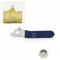 Chrome-Plated Ball Valve Wrench Rust-Proof Ball Valve Handle Easy Grip