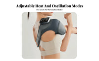 2 Pieces Heating Function Electric Knee Massager Infrared Heat Heated Vibrating Joint Wrap Adjustable Intensity Personal Care Appliance Ergonomic Design for Seniors, Middle-Aged Adults, Athletes, Home, Relaxation, Office, Travel