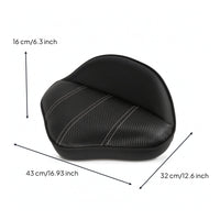 Lure Stool Seat Nautical-Style Boat Seat with Backrest Quilted Boat Chair with Backrest for Boaters
