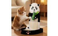Pandas Cat Scratching Pillar Sisal-Wrapped Cat Scratching Pillar with Bed Vertical for Cats, Kittens