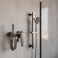 High Pressure Wall Mount Shower System Compact Design Wall Mounted Shower System Easy to Clean Nozzles Air Infusion Technology for Small Bathrooms