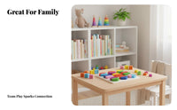 Geometric Shape Board Early Math Learning Wooden Fraction Puzzle Develops Fine Motor Skills Wooden Shape Sorter for Preschoolers, Infants