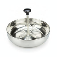 Pig Feeder Bowl with Guard Easy-to-Clean Trough Low-Height for Barn, Small Pigs