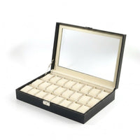 Glass Lid Watch Display Box Sturdy Watch Storage Box Clear Storage Holder Transparent for Countertop