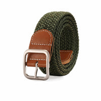 Braided Elastic Belt Comfortable Braided Stretch Belt Stylish Soft for Jeans, Everyday Wear
