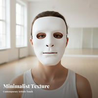 Blank Fullface Covering Street Performance Design Paintable Blank Face Covering Thickened Design Costume Accessory for Dancers, Entertainers