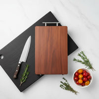 Hardwood Chopping Board, Black Ironwood Antibacterial Thick Cutting Board, Spore-Resistant Kitchen Board for Home
