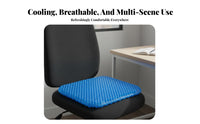 Breathable H Single Ycomb Cooling Cushion Washable Cover H Single Ycomb Gel Cushion Portable for Office Workers, Students, Home, Travel