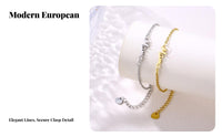 Mama Bracelet Delicate Design Stainless Steel Mama Bracelet Adjustable Chain