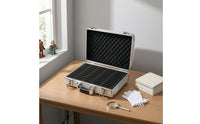 Currency Storage Case Aluminum Currency Collection Box Foam Padded Safeguarding for Collectors, Travel, Display