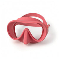 Adjustable Single Lens Dive Mask Soft Mask with Tempered Glass Comfortable Swim Goggles with Nose Cover Low-Volume for Divers, Snorkelers, Swimmers, Scuba Diving, Snorkeling, Pool