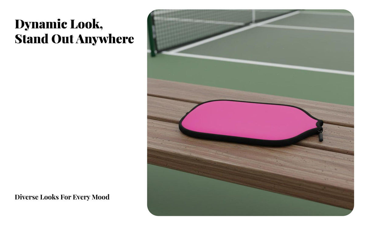 Pickleball Paddle Cover Lightweight Pickleball Racket Sleeve Zippered Paddle Protector Cushioned Protection