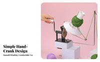 Adjustable Clamp Hand Crank Yarn Winder Labor-Saving Manual Yarn Ball Winder Center-Pull Cakes Knitting Accessory Easy to Use for Knitters, Crocheters, Crafters