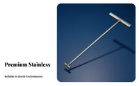 Rust-Resistant Manhole Cover Hook Long-Lasting Stainless Steel Sewer Lid Lifter Multi-Purpose for Street Maintenance, Construction Site