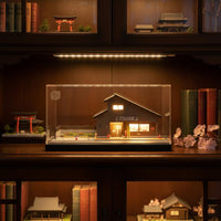 1:64 Station Car Model Display Case Scratch Resistant Miniature Railroad Station Model Box Lighted Look Acrylic Dust Cover for Collecting