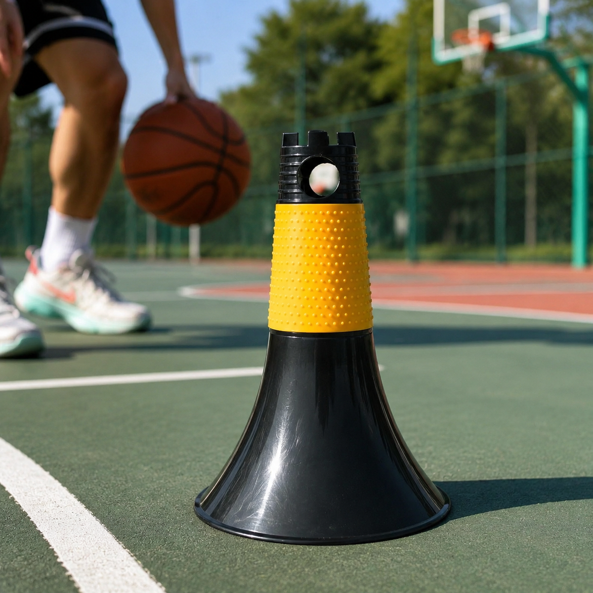 Football Training Equipment for Coaches, 23cm Agility Cone, Sports Training Cones for football, Basketball