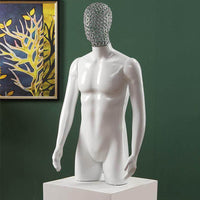 Male Half-Body Mannequin for Clothing Store Display