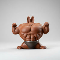 Zisha Clay Muscle Rabbit Tea Pet Creative Design Rabbit Tea Tray Decoration Kiln Fired Home Decor Handmade