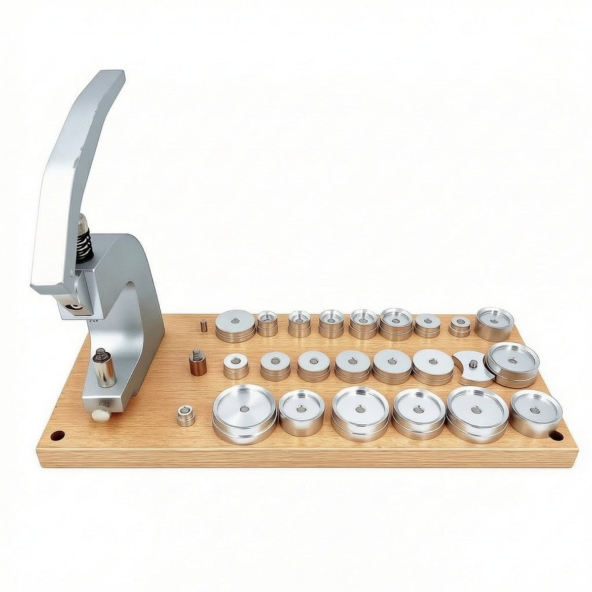 Watch Case Press Tool Bench-Watch Press with Wooden Base for Professionals for Hobbyists