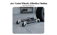 Hydraulic Wheel Mover 360° Swiveling Casters Hydraulic Tire Mover Heavy Duty Car Wheel Mover for Property Managers, Parking Lots, Workshop