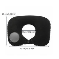 Press-to-Inflate Inflatable Travel Pillow Portable Inflatable Neck Pillow Lightweight Supportive for Commuters, Flights