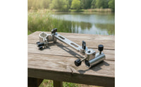 Universal Fishing Rod Holder with Clamp Multifunctional Fishing Chair Bracket Flexible Adjustable Rod Bracket Heavy-Duty for Anglers
