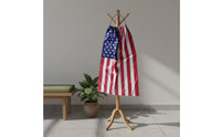 Lightweight American Flag Cape Vibrant Print Drawstring Flag Cape Bright Colors Patriotic Merchandise Multipurpose Use for Festivals