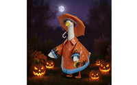Porch Goose Outfit with Umbrella Hat Weather-Resistant Porch Goose Raincoat Set Decorative Long-Lasting for Homeowners, Yard