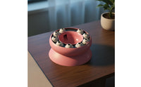 Reduces Boredom Slow Feeder Cat Bowl Easy to Clean Cat Challenge Feeder 15° Tilted Design Interactive Food Dispenser Anti-Slip Base for Overweight Cats
