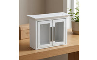 1:12 Dollhouse Cabinet Transparent Window Panels Miniature Display Cabinet Rectangular Box Shape Mini Furniture