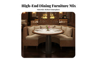 Woven Booth and Chair Set Southeast Asian Design Professional-Grade Furniture Padded Seat 500 Lb Weight Capacity