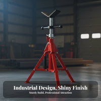 Spinning Head Pipe Stand High Load Capacity Sturdy Duty Pipe Stand Sturdy Duty Tube Holder Stable Support Long-Lasting Steel