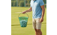 Golf Ball Picker Basket Easy to Carry Golf Practice Ball Basket opening Grid Design Training Gear for Driving Range