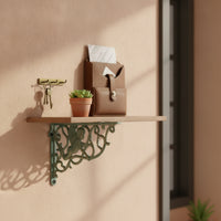 Wall Shelf Bracket Rustic Shelf Bracket 90-Degree Angle Brackets for Decorators, Homeowners, Farmhouse