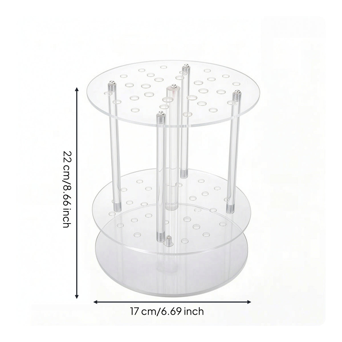 Acrylic Pipette Rack Multi-Hole Pipette Rack Organizer for Research Facility