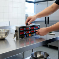 High-Contrast Digital Kitchen Timer Industrial Multi-Channel Timer Electronic Easy to Read for Restaurants