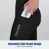 Women's Cycling Pants, Padded Bib Long Trousers, Breathable, Seasonal Riding