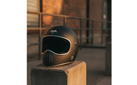 Retro Motorcycle Helmet Vintage Full Face Motorcycle Helmet Lightweight Breathable for Motorcyclists, Cruising, Commuting