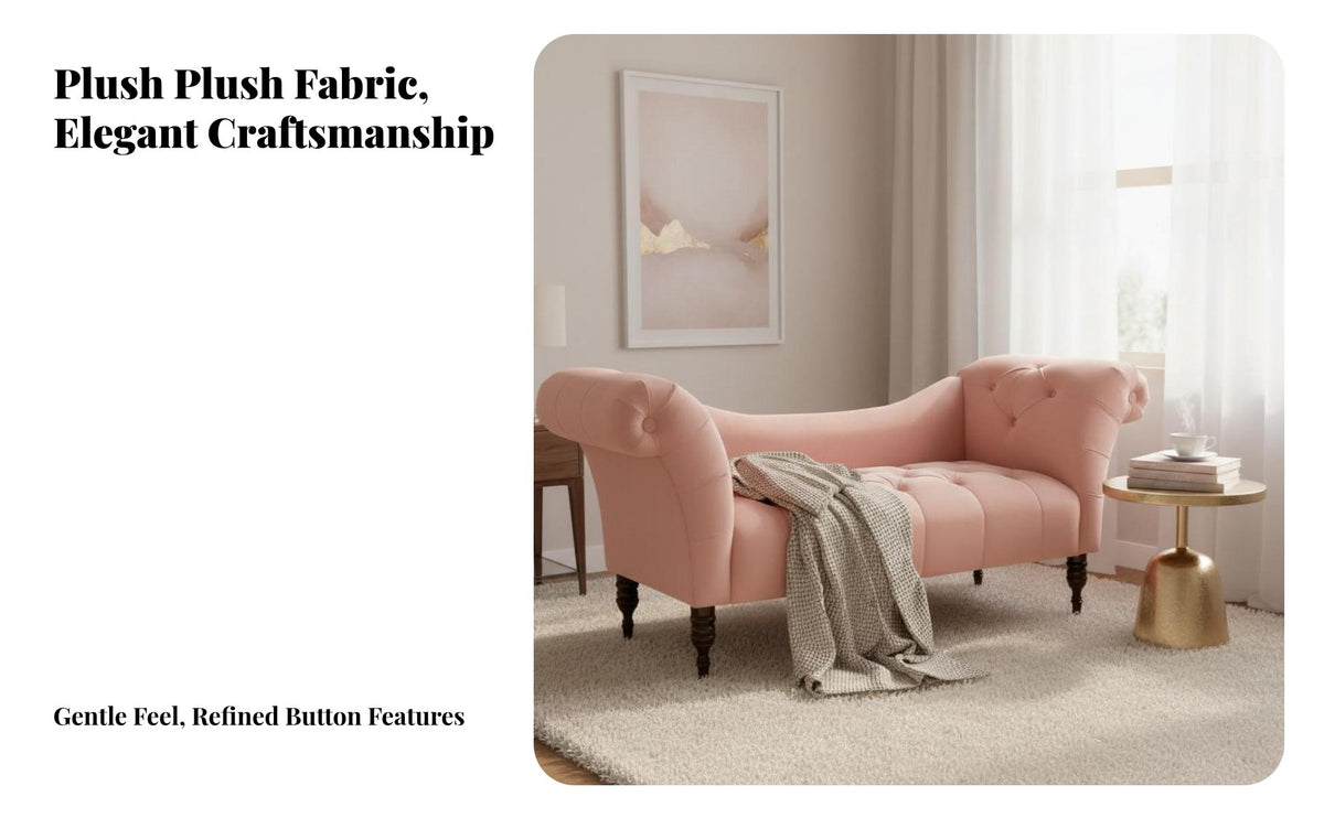 North American design Chaise Lounge Minimalist Design Single Sofa Fabric Upholstery Household Furniture Comfortable Seating for Adults, Students, Bedroom, book alcove, Apartment, Home Theater