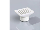 Abs Plastic Pool Overflow Fitting Square Pool Drain with Grate Anti-Clogging Overflow Drain Cover Long-Lasting